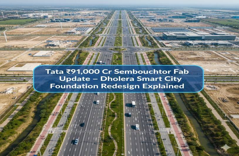 How Tata’s ₹91,000 Crore Semiconductor Fab Is Transforming Dholera Smart City, Gujarat — Foundation Redesign Explained