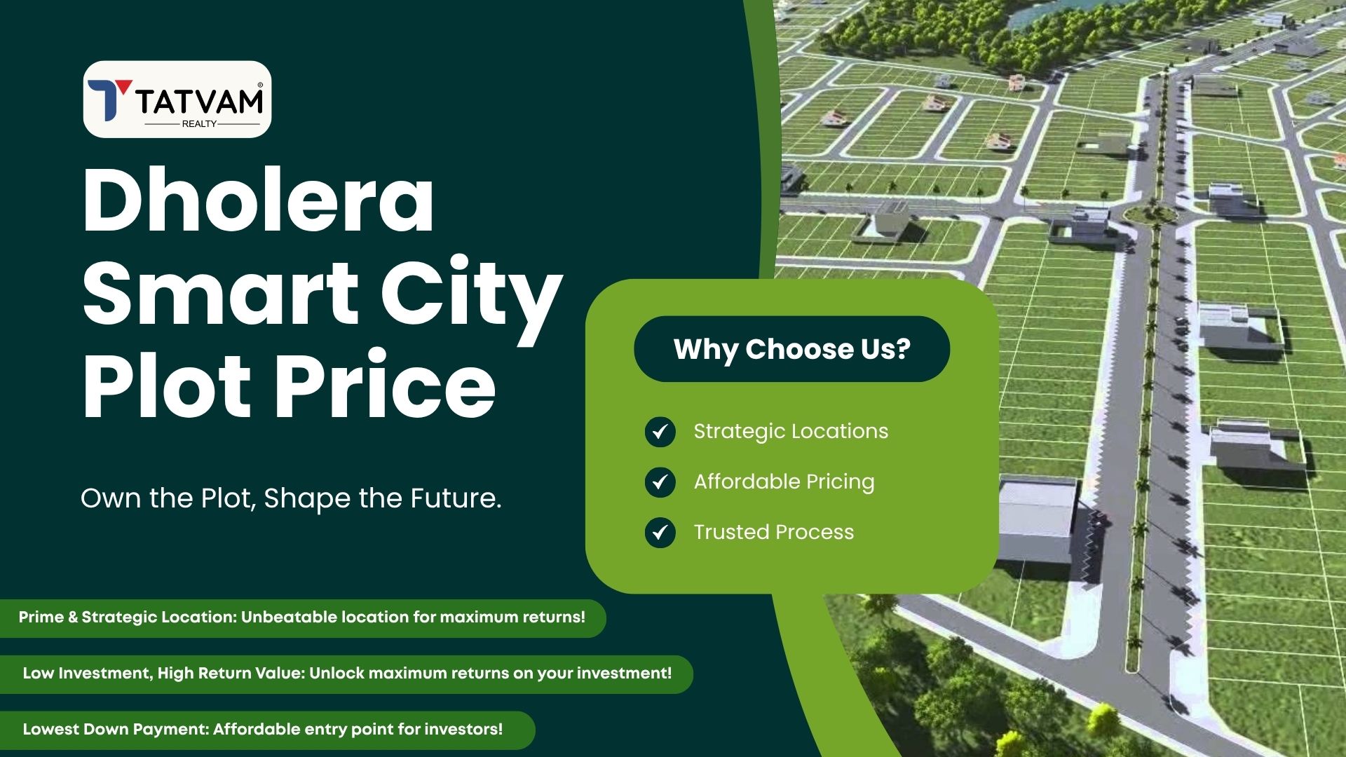 Dholera Smart City Plot Price | Tatvam Reality Pvt Ltd
